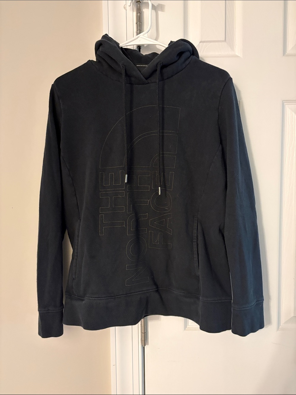 The North Face Black Pullover Hoodie with Tonal Logo